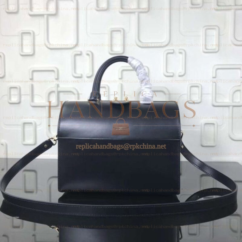 Replica Louis Vuitton Black Textured Speedy Doctor 25