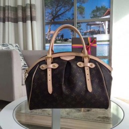 Replica Louis Vuitton Brown Monogram Beige Trim Tivoli GM