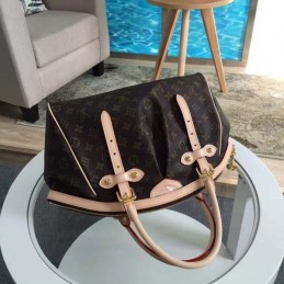 Replica Louis Vuitton Brown Monogram Beige Trim Tivoli GM