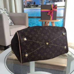 Replica Louis Vuitton Brown Monogram Beige Trim Tivoli GM