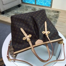 Replica Louis Vuitton Brown Monogram Tan Trim Tivoli GM
