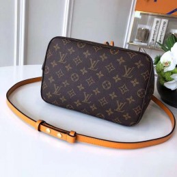 Replica Louis Vuitton Brown Monogram Orange Drawstring Neo Noe MM