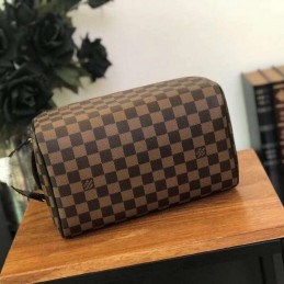 Replica Louis Vuitton Brown Damier Ebene King Size Toiletry Bag