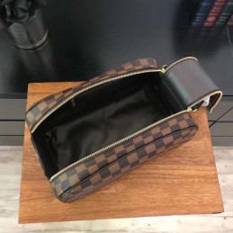 Replica Louis Vuitton Brown Damier Ebene King Size Toiletry Bag