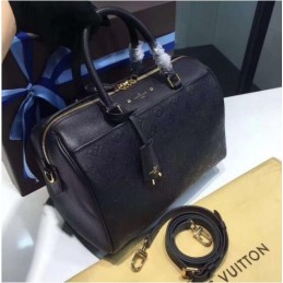 Replica Louis Vuitton Black Textured Speedy 30