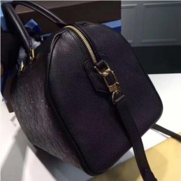 Replica Louis Vuitton Black Textured Speedy 30