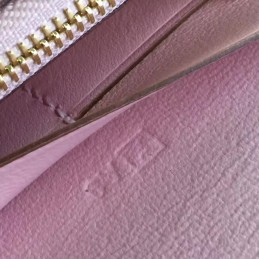 Replica Hermes Pink Constance Wallet Gold H Hardware