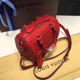 Replica Louis Vuitton Red Embossed Monogram Speedy 20