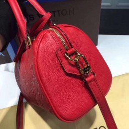 Replica Louis Vuitton Red Embossed Monogram Speedy 20