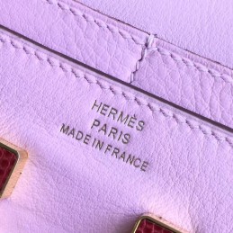 Replica Hermes Pink Constance Wallet Gold H Hardware