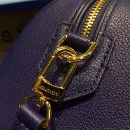 Replica Louis Vuitton Navy Blue Embossed Monogram Speedy 20