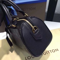 Replica Louis Vuitton Black Embossed Monogram Speedy 20