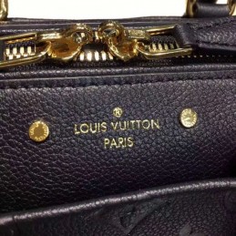 Replica Louis Vuitton Black Embossed Monogram Speedy 20