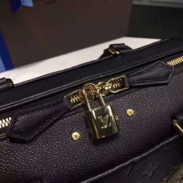 Replica Louis Vuitton Black Embossed Monogram Speedy 20