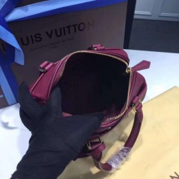 Replica Louis Vuitton Burgundy Embossed Monogram Speedy 20