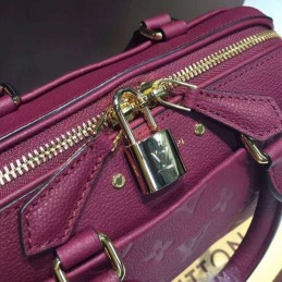 Replica Louis Vuitton Burgundy Embossed Monogram Speedy 20