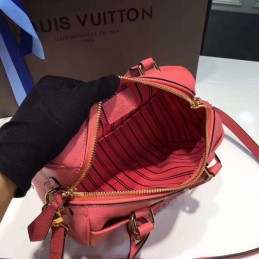 Replica Louis Vuitton Coral Pink Embossed Monogram Speedy 20