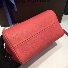 Replica Louis Vuitton Coral Pink Embossed Monogram Speedy 20