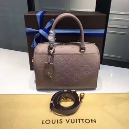 Replica Louis Vuitton Taupe Embossed Monogram Speedy 25 - Style 2