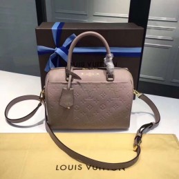Replica Louis Vuitton Taupe Embossed Monogram Speedy 25 - Style 2
