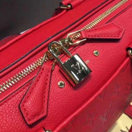 Replica Louis Vuitton Red Embossed Monogram Speedy 25 - Style 2