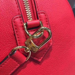 Replica Louis Vuitton Red Embossed Monogram Speedy 25 - Style 2