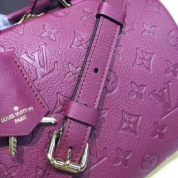 Replica Louis Vuitton Burgundy Embossed Monogram Speedy 25 - Style 3