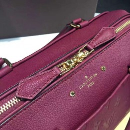 Replica Louis Vuitton Burgundy Embossed Monogram Speedy 25 - Style 3