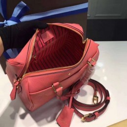 Replica Louis Vuitton Coral Pink Embossed Monogram Speedy 25