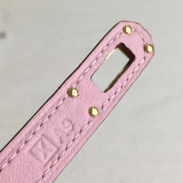 Replica Hermes Light Pink Kelly Wallet Gold Hardware