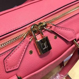 Replica Louis Vuitton Coral Pink Embossed Monogram Speedy 25