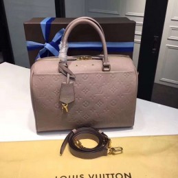 Replica Louis Vuitton Taupe Embossed Monogram Speedy 30 - Style 2