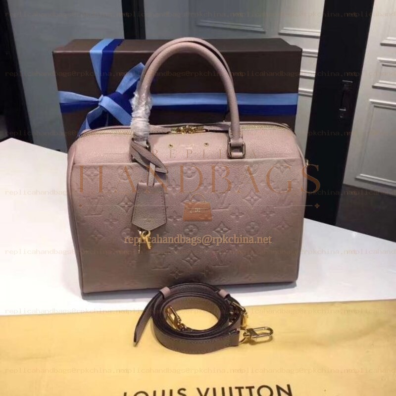 Replica Louis Vuitton Taupe Embossed Monogram Speedy 30 - Style 2