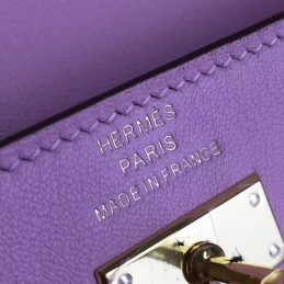 Replica Hermes Light Pink Kelly Wallet Gold Hardware