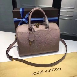 Replica Louis Vuitton Taupe Embossed Monogram Speedy 30 - Style 2