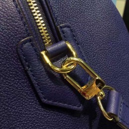 Replica Louis Vuitton Navy Blue Embossed Monogram Speedy 30