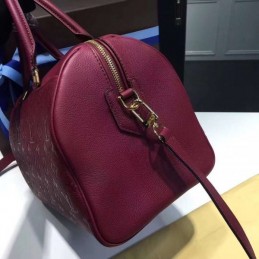 Replica Louis Vuitton Burgundy Embossed Monogram Speedy 30 - Style 2