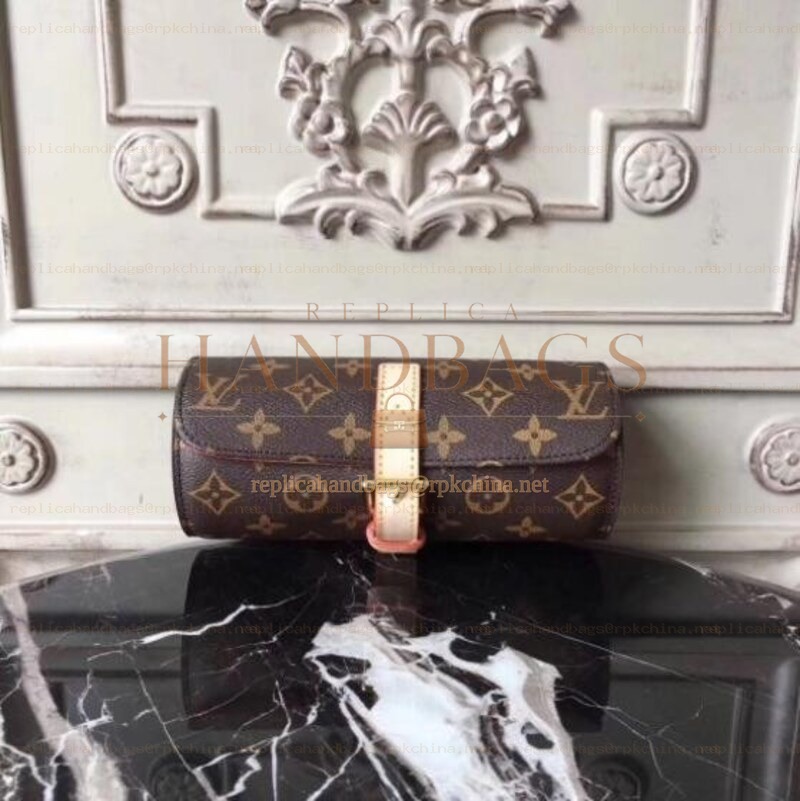 Replica Louis Vuitton Brown Monogram 3 Watch Case