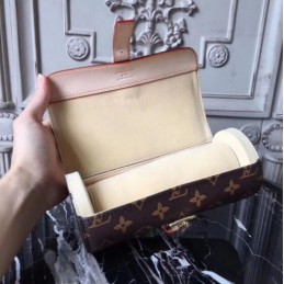 Replica Louis Vuitton Brown Monogram 3 Watch Case