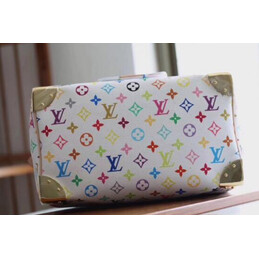 Replica Louis Vuitton White Multicolor Monogram Speedy 30