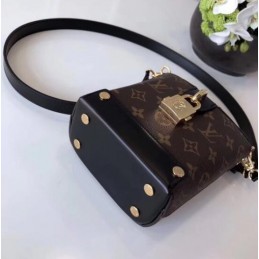 Replica Louis Vuitton Brown Monogram Black Trim Bento Box BB