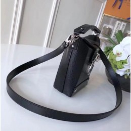 Replica Louis Vuitton Black Textured Bento Box BB