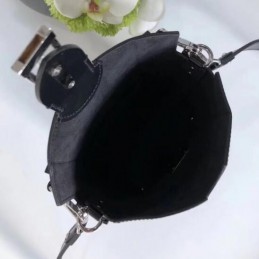 Replica Louis Vuitton Black Textured Bento Box BB