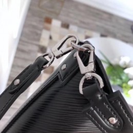Replica Louis Vuitton Black Textured Bento Box BB