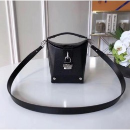 Replica Louis Vuitton Black Textured Bento Box BB