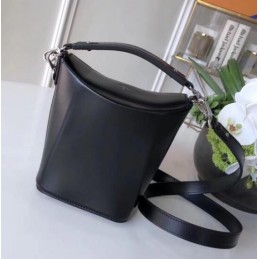Replica Louis Vuitton Black Textured Bento Box BB