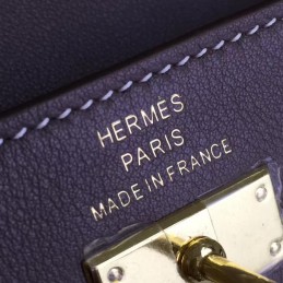 Replica Hermes Taupe Gray Kelly Wallet Gold Hardware