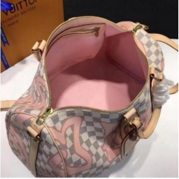 Replica Louis Vuitton Pink Monogram Geometric Keepall Bandouliere 45