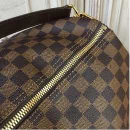 Replica Louis Vuitton Brown Damier Ebene Keepall Bandouliere 55