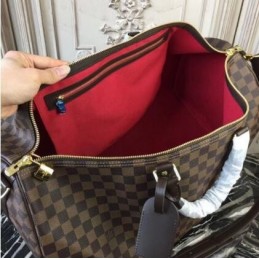 Replica Louis Vuitton Brown Damier Ebene Keepall Bandouliere 55